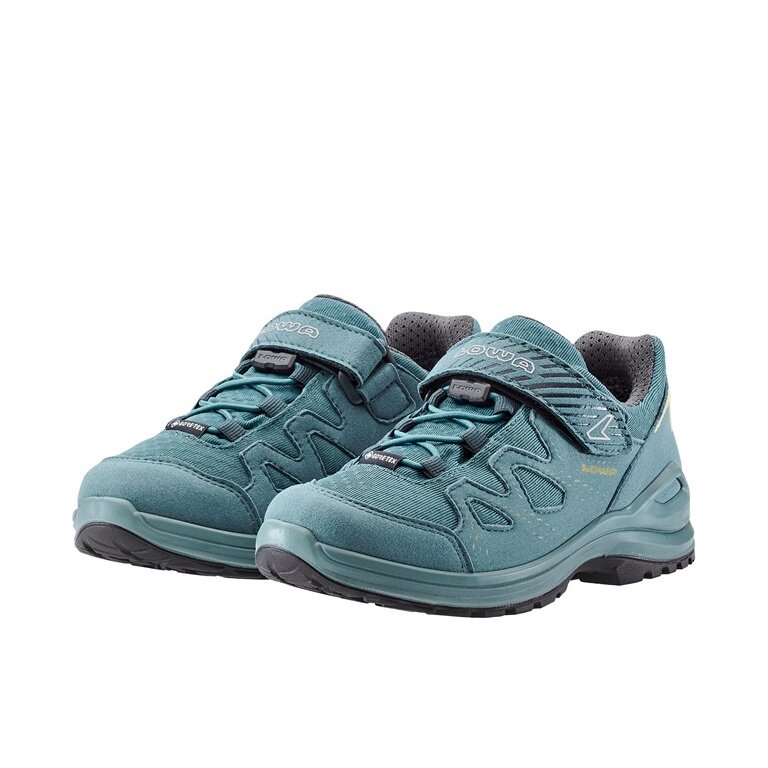 Lowa Wanderschuhe Innox Evo GTX Low (Synthetik/Textil, wasserdicht) dunkelpetrol/farn Kleinkinder
