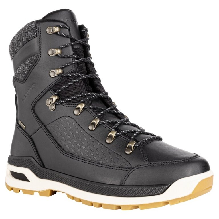 Lowa Wanderschuhe Renegade Evo Ice GTX (Winter, Glattleder, wasserdicht) schwarz/honig Herren
