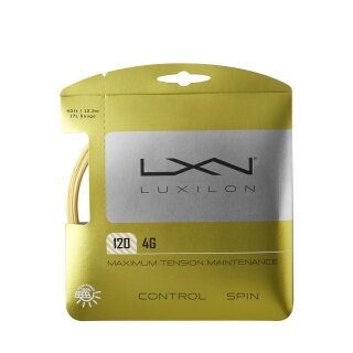 Luxilon Tennissaite 4G 1.20 (Haltbarkeit+Power) gold 12m Set