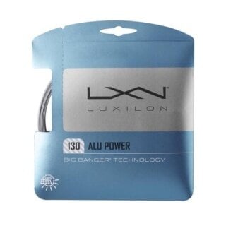 Luxilon Tennissaite Alu Power 1.30 (Haltbarkeit+Power) silber 12m Set