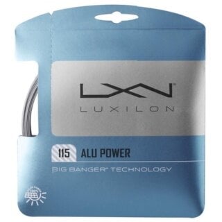 Luxilon Tennissaite Alu Power 1.15 (Haltbarkeit+Power) silber 12m Set