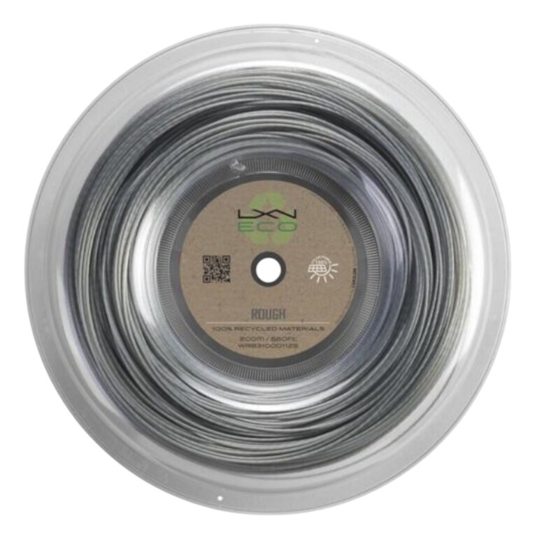 Luxilon Tennissaite Eco Rough 1.25 (Spin+Haltbarkeit) grau 200m Rolle