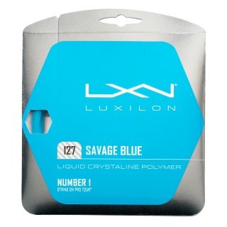 Luxilon Tennissaite Savage 1.27 (Haltbarkeit+Spin) blau 12m Set