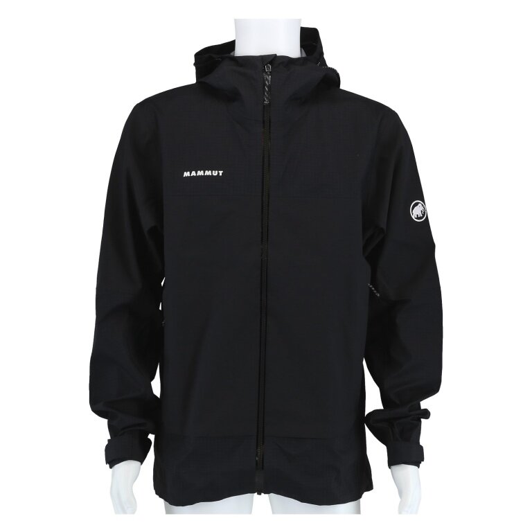 Mammut Hardshell-Wanderjacke Ducan Guide HS Hooded (leicht, wasserdicht, 3-Lagen-Laminat) schwarz Herren