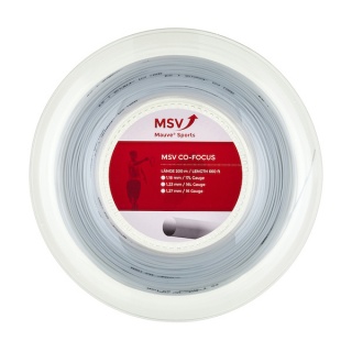 MSV Tennissaite Co Focus (Haltbarkeit+Kontrolle) weiss 200m Rolle