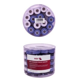 MSV Overgrip Prespi Absorb 0.6mm (Schweissabsorption/Komfort) blau/weiss 60er Box