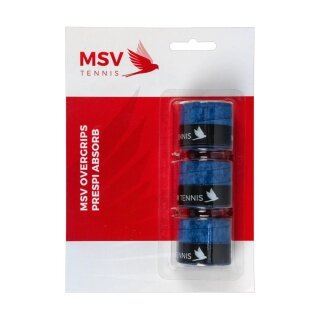 MSV Overgrip Prespi Absorb 0.6mm (Schweissabsorption/Komfort) dunkelblau 3er
