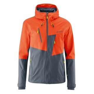 Maier Sports Wanderjacke Narvik (atmungsaktiv, wind- und wasserdicht) orange/ombreblau Herren