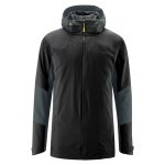 Maier Sports Ganzjahres-Wanderjacke Ribut 3in1 (PrimaLoft®-Isolation, wind- und wasserdicht) schwarz/grau Herren