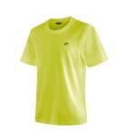 Maier Sports Funktions-Tshirt Walter (Polyester, Feuchtigkeitstransport) limegelb Herren