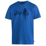Maier Sports Wander-/Freizeit Tshirt Tilia Pique (Polyester, schnelltrocknend) blau Herren