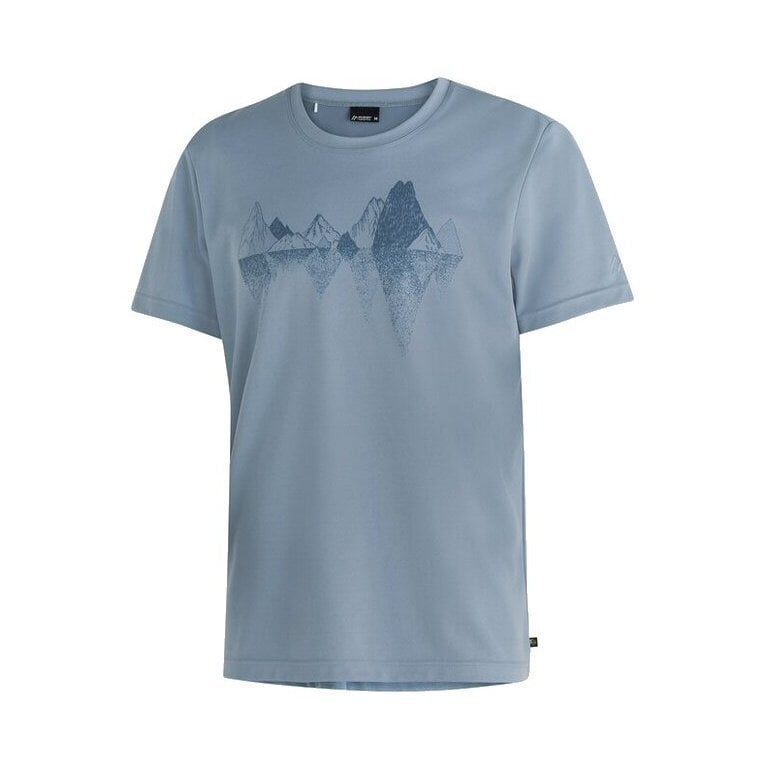 Maier Sports Wander-/Freizeit Tshirt Tilia Pique (Polyester, schnelltrocknend) seablau Herren