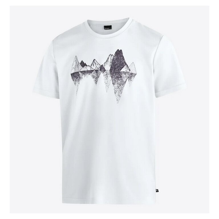 Maier Sports Wander-/Freizeit Tshirt Tilia Pique (Polyester, schnelltrocknend) weiss Herren
