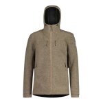 Maloja Fleecejacke AvisioM (mit Kapuze, Wolle) braun Herren