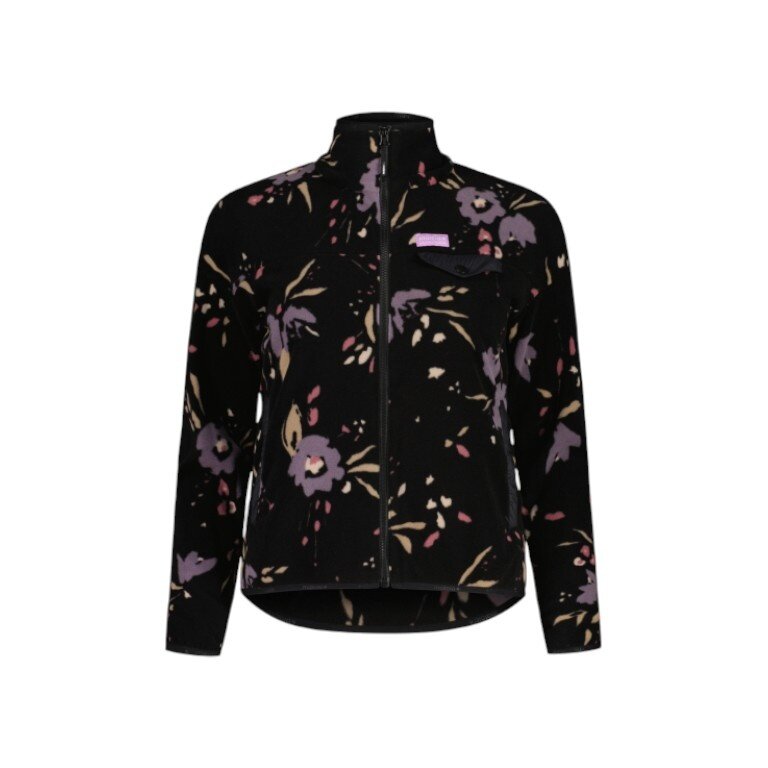 Maloja Fleecepullover BocanaM Full-Zip schwarz/blume Damen