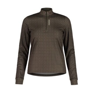 Maloja Halfzip-Langarmshirt SawangM Adventure Midlayer Shirt (warm, 4-Wege-Stretch) braun Damen