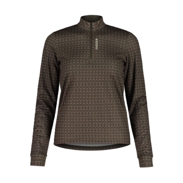 Maloja Halfzip-Langarmshirt SawangM Adventure Midlayer Shirt (warm, 4-Wege-Stretch) braun Damen