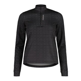 Maloja Halfzip-Langarmshirt SawangM Adventure Midlayer Shirt (warm, 4-Wege-Stretch) schwarz/weiss Damen
