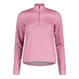 Maloja Halfzip-Langarmshirt SawangM Adventure Midlayer Shirt (warm, 4-Wege-Stretch) rosa Damen