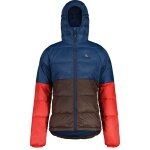 Maloja Winter-Daunenjacke FuchsM Adventure Puffer ReDown (winddicht, sehr warm) blau/braun/rot Herren
