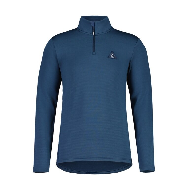 Maloja Langarmshirt CesarM Mountain Fleece (Halfzip, 4-Wege Stretch, schnelltrocknend) dunkelblau Herren