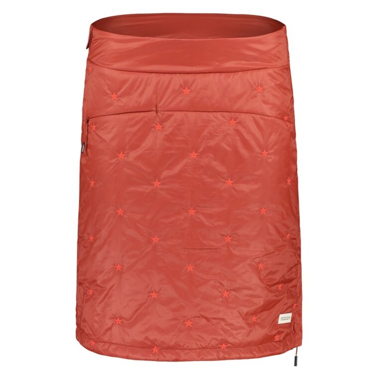 Maloja Winterrock BarmsteinM Alpine Puffer Skirt (Primaloft BIO-Wattierung, warm, leicht) orange/rot Damen