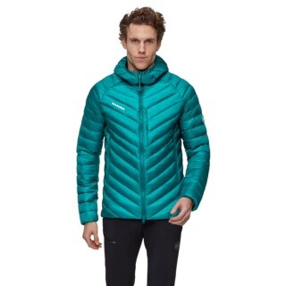 Mammut Winter-Daunenjacke Broad Peak Insulated Hooded (wärmend dank Daunenfüllung) 2025 tealblau Herren