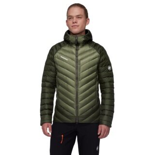 Mammut Winter-Daunenjacke Broad Peak Insulated Hooded (wärmend dank Daunenfüllung) 2025 grün Herren