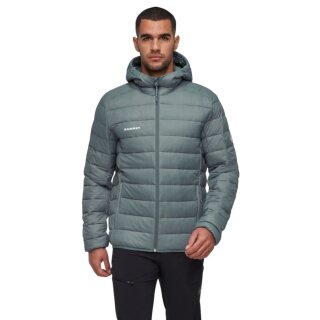 Mammut Isolations-Winterjacke Crag Insulated Hooded (warm, leicht) grau Herren