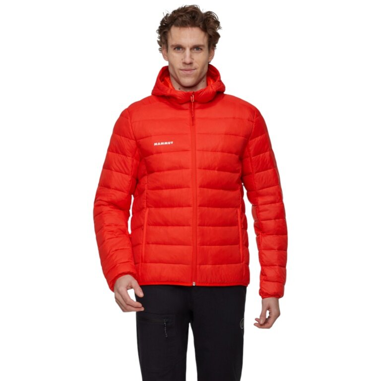 Mammut Isolations-Winterjacke Crag Insulated Hooded (warm, leicht) rot Herren