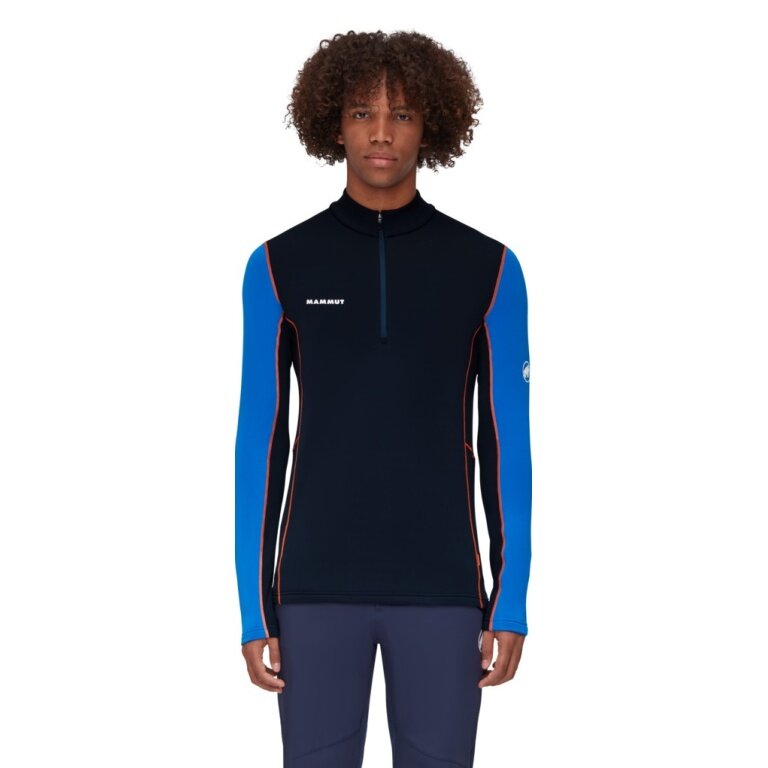 Mammut Fleecepullover Aenergy Half Zip Pull (Midlayer, Polartec Power Grid Fleece) nachtblau/lazuriteblau Herren