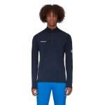 Mammut Fleecepullover Aenergy Half Zip Pull (Midlayer, Polartec Power Grid Fleece) nachtblau Herren