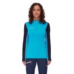 Mammut Fleecepullover Aenergy Half Zip (Midlayer, Polartec Power Grid Fleece) skyblau/nachtblau Damen