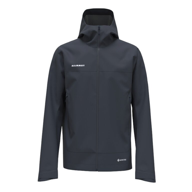 Mammut Hardshell-Wanderjacke Crater Light HS Hooded (wasserdicht, atmungsaktiv) marineblau Herren