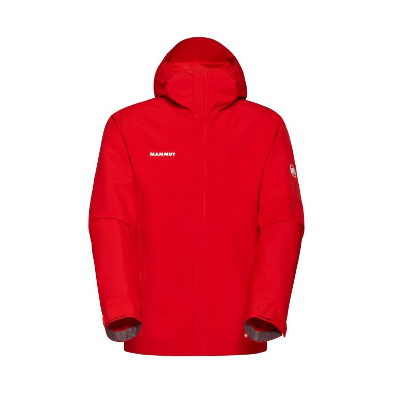 Mammut Hardshell-Wanderjacke Treeline Light HS Hooded (leicht, wasserdicht) rot Herren