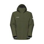 Mammut Hardshell-Wanderjacke Treeline Light HS Hooded (leicht, wasserdicht) dunkelgrün Herren