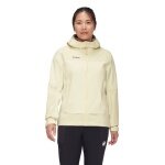 Mammut Hardshell-Wanderjacke Ducan Guide HS Hooded (leicht, wasserdicht, 3-Lagen-Laminat) beige/hellgelb Damen