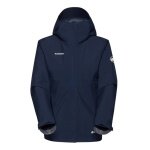 Mammut Hardshell-Wanderjacke Treeline Light HS Hooded (leicht, wasserdicht) marineblau Damen