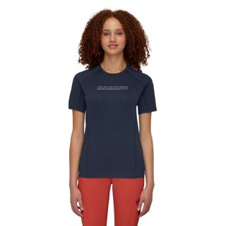 Mammut Wander-Shirt Selun FL Logo (elastisch, schnelltrocknend) marineblau Damen