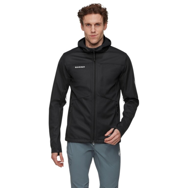 Mammut Ganzjahres-Softshelljacke Ultimate VIII SO Hooded (3-Lagen, winddicht) schwarz Herren