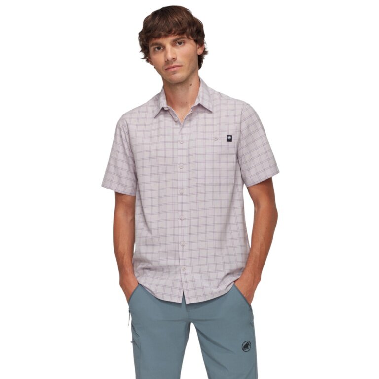 Mammut Wanderhemd Lenni Kurzarm 2025 (mit Brusttasche) lila/violett Herren