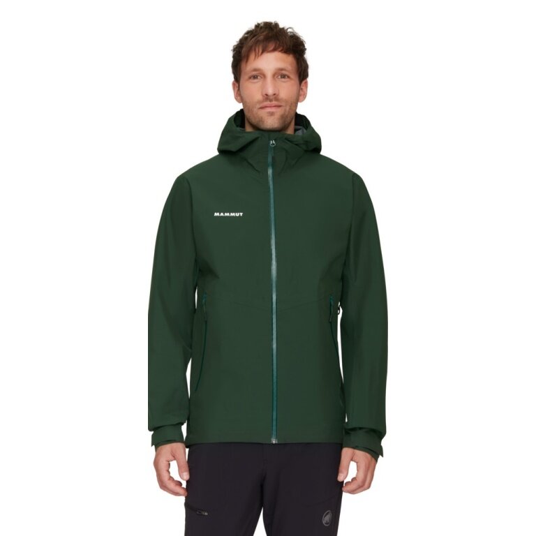Mammut Wanderjacke Alto Light Hardshell Hooded (leicht, wasserdicht, PFC-frei) dunkelgrün Herren
