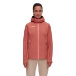 Mammut Wanderjacke Alto Light Hardshell Hooded (leicht, wasserdicht, PFC-frei) ziegelsteinrot Damen