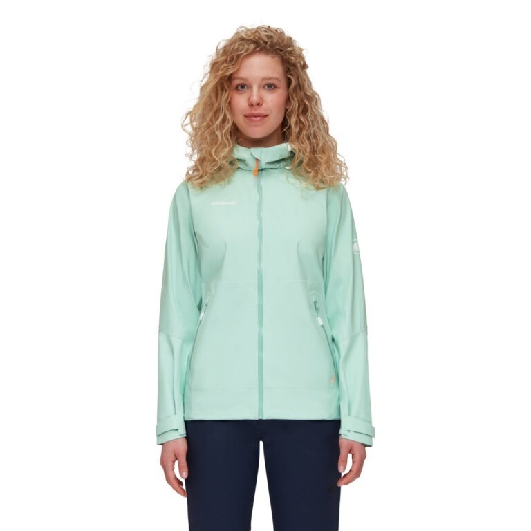 Mammut Regen-/Wanderjacke Convey Tour Hardshell (Gore-Tex 2.5‑Lagen, wasserdicht) mintgrün Damen