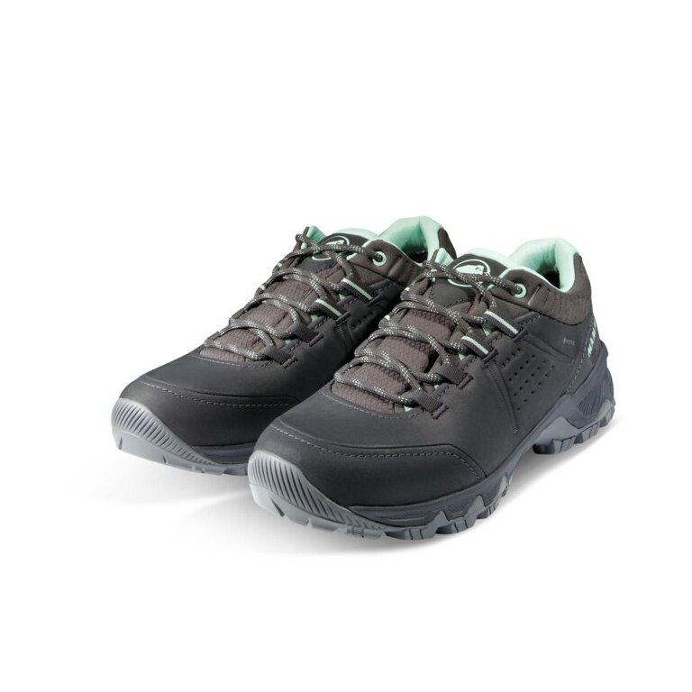 Mammut Wanderschuhe Nova Low IV GTX (All-Terrain, Nubukleder, wasserdicht) dunkelgrau Damen