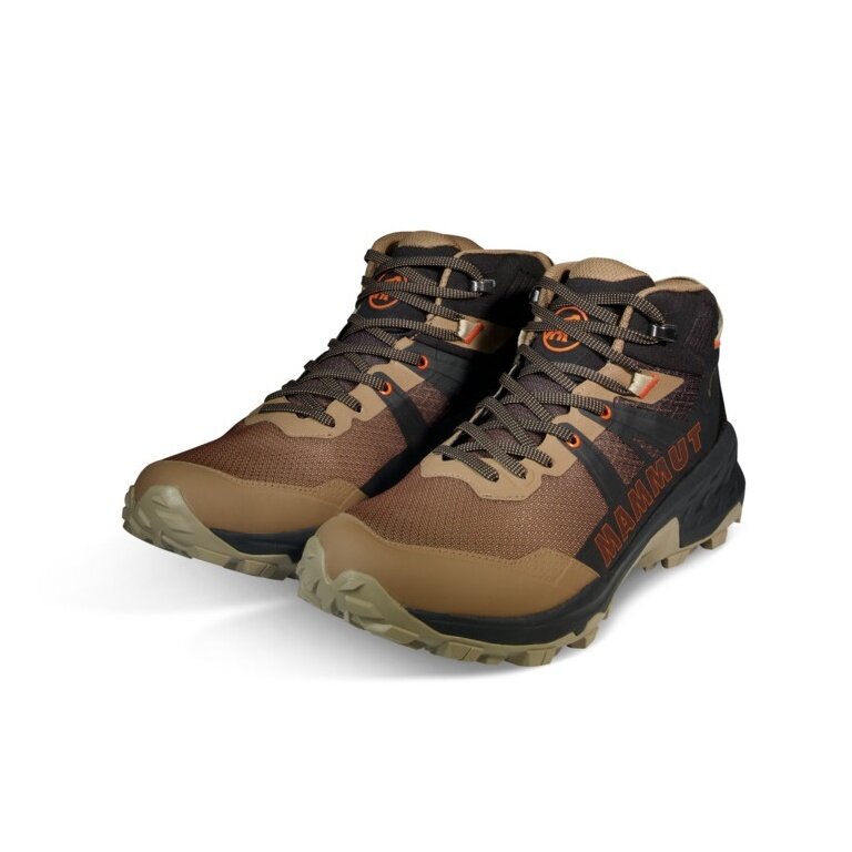 Mammut Wanderschuhe Sertig II Mid GTX (Trail, Multifunktion, wasserdicht) schwarz/sandbraun Herren