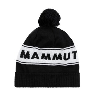 Mammut Wintermütze (Bommel) Peaks Beanie - schwarz/weiss