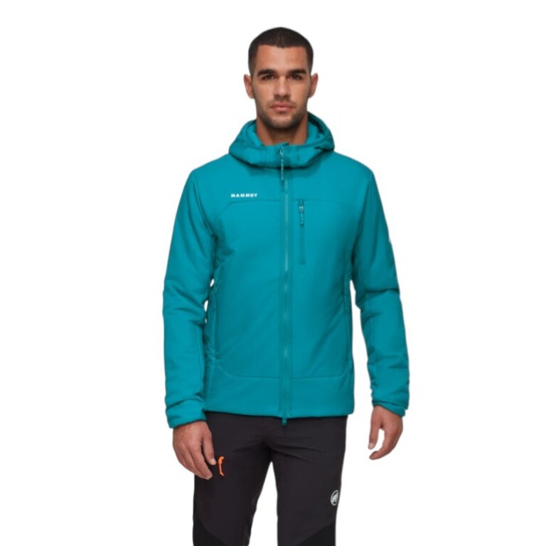 Mammut Wander-Isolationsjacke Rime IN Hooded (leicht, optimale Wärmeleistung) tealblau Herren