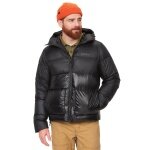 Marmot Winter-Daunenjacke Guides Down Hoody (angenehmer Tragekomfort) schwarz Herren