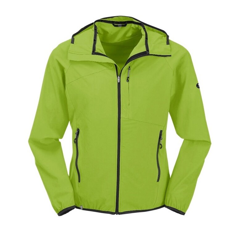 Maul Übergangsjacke Alpelhorn - sportliche leichte Stretchjacke mit Kapuze lime Herren